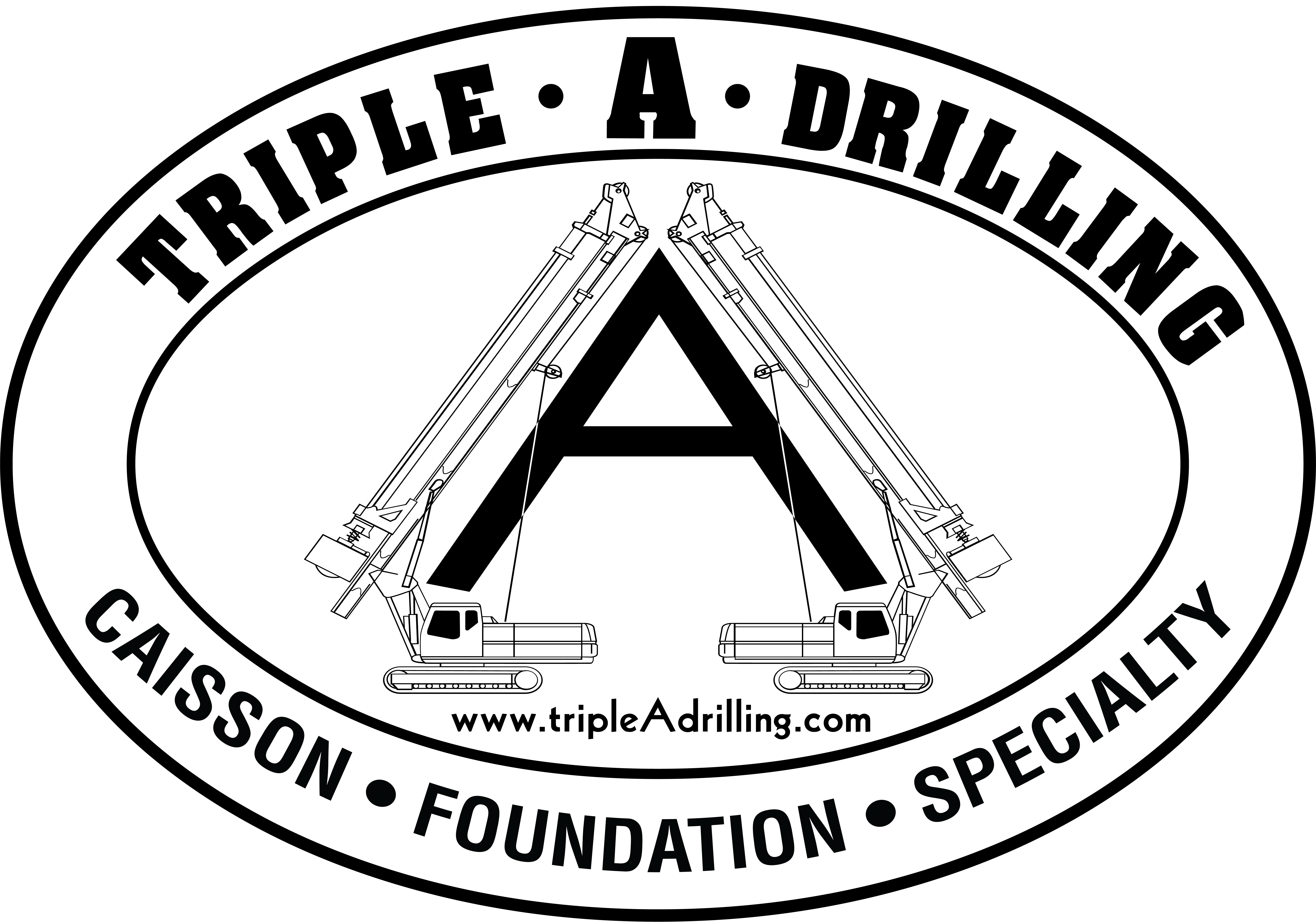 triple a drilling logo caisson foundation specialty